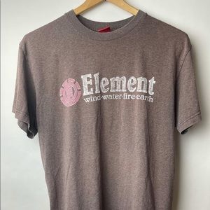 Vintage 90’s Brown Element Skateboard T Shirt Sz L